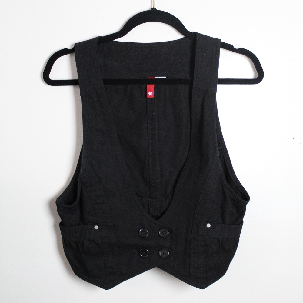 Divided by H&M Black Denim Vest size 10